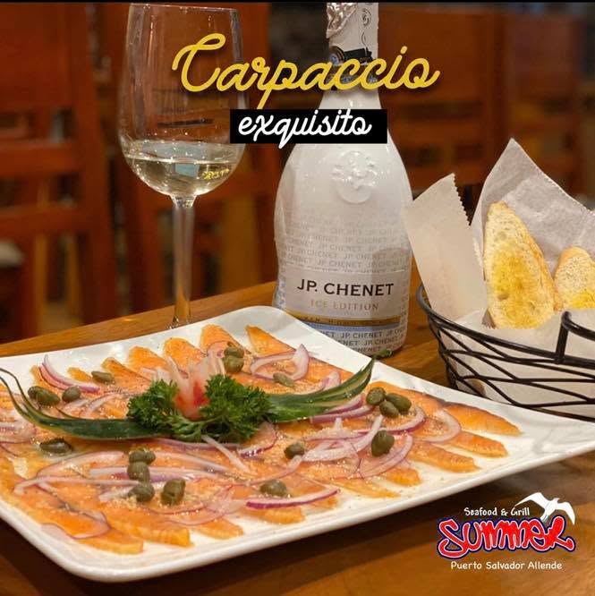 Carpaccio de salmón