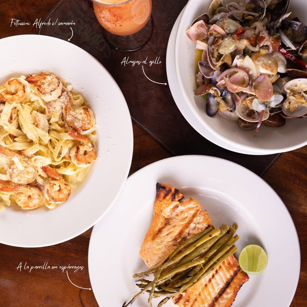 Pasta con camarones